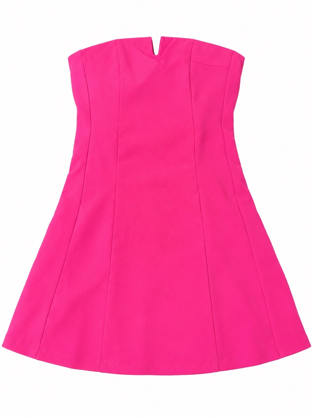 Glam Hot Pink Strapless Mini Dress Size Small